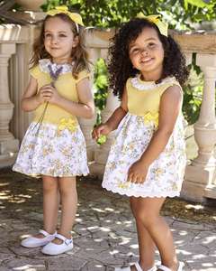 Conjuntos de Ropa para Niñas al por Mayor, Ropa de Verano para Bebés y Niñas, Diseño Floral, Vestidos para Niñas Pequeñas - Product Image 1