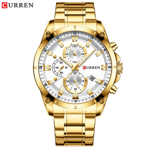 CURREN Luxury Men's Steel Watch Japanese Quartz Technology Waterproof Business Wristwatch <b>Nightlight</b> Calendar - Product Image 6
