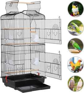 Support roulant détachable à toit ouvert de 64 pouces perroquet inséparables pinsons canaris perruches calopsittes perruche perroquet Conures Cage - Product Image 6