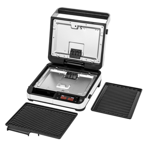 <span class=keywords><strong>Grill</strong></span> de contact électrique à écran tactile en acier inoxydable avec plaques de cuisson amovibles, affichage numérique LED, pour paninis et toasts - Product Image 3