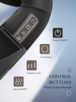 2025 produits tendances ROHS santé ceinture cou masseur sans fil électrique Shiatsu dos et cou masseur avec chaleur