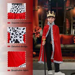 थोक कस्टम रोल-प्लेइंग किंग गार्ड पोशाक टीवी फिल्म बच्चे राजा मैटल स्कैटर क्राउन किंग पोशाक सेट - Product Image 2