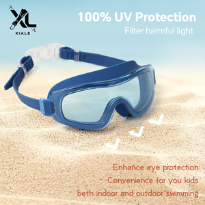 कस्टम लोगो मजेदार रंगीन बच्चों को तैरते हुए गोगल पर्यावरण के अनुकूल सिलिकॉन वाटरप्रूफ एंटी-फॉग - Product Image 2