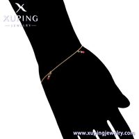 C000008155 Perhiasan Xuping Cantik Emas 18k Chibi Maruko-chan Hadiah untuk Putri Pacar Wanita Gelang Fashion