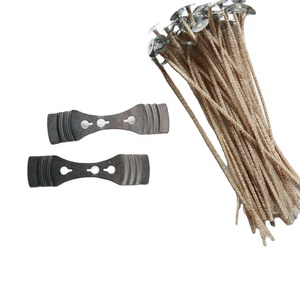 Mechas de algodón 100% natural pre-encoladas y recubiertas, abrazaderas y pegatinas para mechas, para fabricación de velas DIY con cera de soja y vidrio - Product Image 4