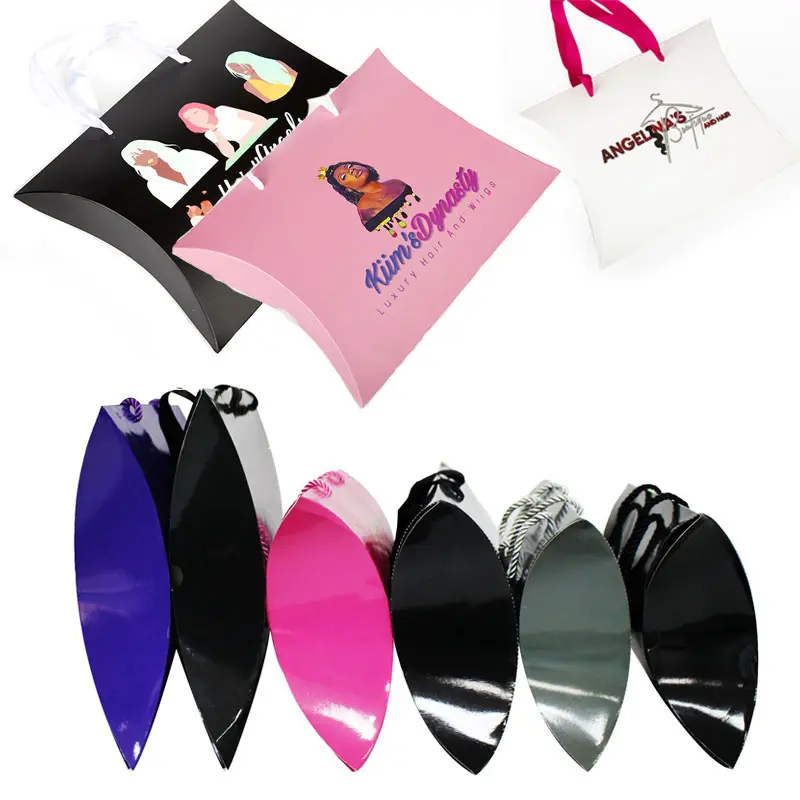 Customized hair packaging boxes packaging boxes for hair extensions custom logo wig boxes custom logo packaging