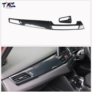 Direksiyon Dekorasyonu Tam Set Karbon Fiber Görünümlü İç Döşeme Kaplama BMW 2 Serisi Touring 218i 220i 2016-2018 Sağdan Direksiyonlu (RHD) için - Product Image 4
