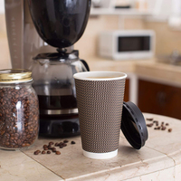 Couvre-tasses en plastique noir bombé anti-déversement Guyue de haute qualité 80/87/90 mm à 3,5 ports pour gobelets à café, thé, expresso, latte, cacao à emporter
