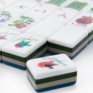 ชุดไพ่นกกระจอกแบบพกพา 160 ชิ้น ลายวาดมือ สไตล์คลาสสิก สำหรับเล่นเกมส์แบบสบายๆ - Product Image 2