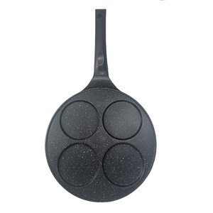 Productos DE <span class=keywords><strong>SALUD</strong></span> Sartén grande y segura para huevos de <span class=keywords><strong>aluminio</strong></span>, sartén antiadherente con 4 tazas de revestimiento de granito para el desayuno de la cocina del hogar - Product Image 1