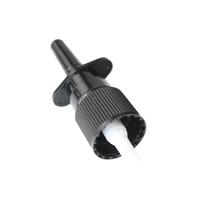 Flacon pulvérisateur nasal fin en HDPE noir de 5 ml, récipient en plastique pour liquides médicamenteux avec pulvérisateur nasal noir