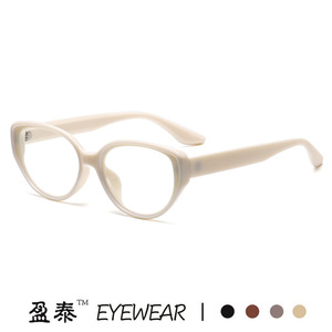 แว่นตา Cat Eye TR90 รุ่น 3033 ป้องกันแสงสีฟ้า เลนส์ Plano สำหรับทุกเพศ กรอบขนาดกลาง เลนส์เรซิ่น  ขาแว่นมาตรฐาน - Product Image 4