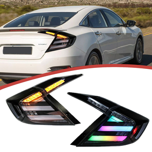 Luz Trasera LED RGB Estilo DK Motion para Honda CIVIC 2016 2017 2018 2019 2022 10.ª Generación FK Sedán, Conjunto de Lámpara Trasera - Product Image 1