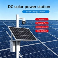 Kit de système solaire DC AILI AILI-12V/100W, panneau monocristallin, batterie au lithium, étanche IP65 pour caméra CCTV