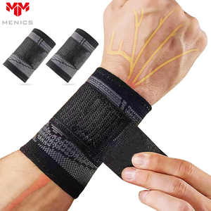 Menics OEM/ODM Sports WristBand Compression Band Breathable Nylon Sports Wrist Support Band Is Suitable for Fitness Non-slip