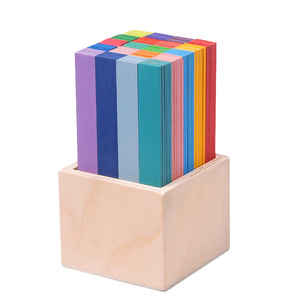 Baby Educational Toys 120pcs Da Vinci Bridge <strong>Large</strong> Stacker Rainbow <strong>Building</strong> Wooden <strong>Blocks</strong> Physical Brain Training Monterssori - Product Image 1