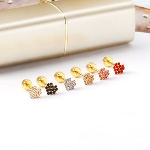 Fashion Jewelry <b>Earring</b> Stainless Steel Popular <b>Screw</b> <b>Back</b> Stud <b>Earrings</b> for Unisex - Product Image 3