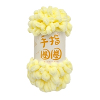 100% Polyester 100g 8m fil de boucle de doigt fantaisie fil chenille bouffant Super chaud pour couverture