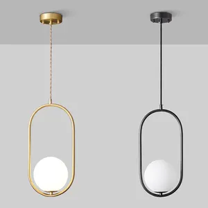 High Ceiling Plate Led Hanging Pendant Lights Modern Nordic Hotel Lobby Bedside Chandelier for Bedroom Decoration