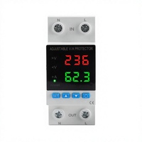Régulateur de tension automatique (AVR) Abongl 220V AC monophasé 40A 63A sur rail DIN avec protection contre les surtensions/surintensités