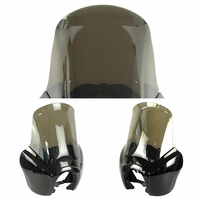 Kit pare-brise carénage de phare fumé 15 "pour moto Harley Dyna Super Glide FXDXT Street Bob FXBB FXR FXDB Style Club