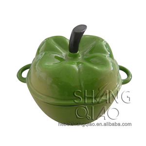 Olla de cocina de hierro fundido esmaltado con forma de frutas o verduras <span class=keywords><strong>Cocotte</strong></span> de hierro fundido - Product Image 2
