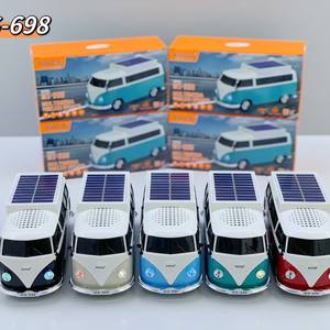 WS698 altavoz Solar inalámbrico Retro Boombox Parlantes Portatil <span class=keywords><strong>Caixa</strong></span> <span class=keywords><strong>De</strong></span> Som Bluetooh bus altavoces para coche con luces <span class=keywords><strong>de</strong></span> cristal - Product Image 6