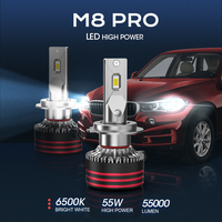 Ventes chaudes de phares LED CSP H1 H4 H7 H11 55w 5300LM haute puissance 6x7 ampoules de phare LED 5x7 phares LED pour voiture