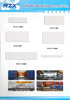 Etiqueta Adhesiva Anti-metal de 64*6mm UCODE 9, Etiqueta RFID UHF para Logística de Almacén, Gestión de Inventario y Seguimiento de Activos