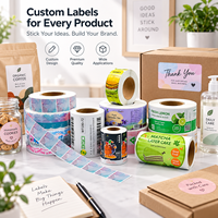 Étiquettes autocollantes en PVC personnalisées, durables, résistantes à l'huile, imperméables, écologiques, à forte adhérence, pour l'emballage de crème glacée et d'aliments surgelés