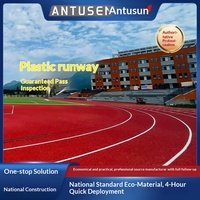 Antusen Matériau de piste en plastique respirant, granulés de caoutchouc EPDM nouvelle norme nationale, pour la construction de terrains de sport multi-usages et de cours d'école