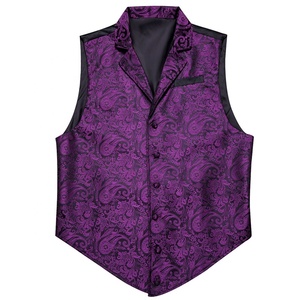 Set Gilet e Cravatta in Seta per Uomo Stile Vittoriano Personalizzato, Colletto su Misura, Motivo Paisley, Gilet Gotico Steampunk per Occasioni Formali/Casual - Product Image 4