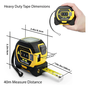 3 ב-1 לייזר סרט מדידה של 40/60 מ 'סרט דיגיטלי מדידה של סרט מדידה-004 - Product Image 5
