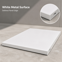 Dalle de plafond en métal blanc 300x600 rectangulaire à poser pour projets de design d'intérieur moderne