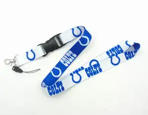 Premium USA NFL Logo Halsband 2 Seiten 32 Fußball mannschaften Schlüssel anhänger Abnehmbare Riemen Lan yards für Handy-Kamera halter