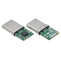 Entièrement Compatible USB 3.1 Type C mâle pour Xiaomi Connecteur pour Vivo 16 broches Vertical USB C prise pour Huawei Audio USB C pour OPPO