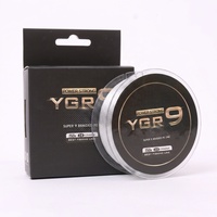 Ligne de pêche tressée YGR9 PE, fabrication directe usine, emballage OEM sous marque privée, fil de pêche tressé 9 brins pour la pêche en mer