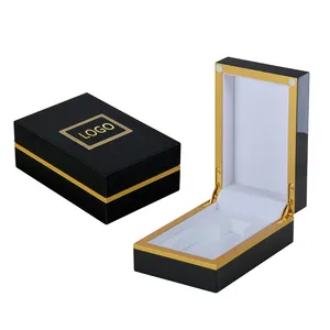 Commercio all'ingrosso della fabbrica Dubai Custom Logo Design di lusso scatola di legno MDF fatto a mano in stile moderno profumo scatole di imballaggio per l'artigianato regalo