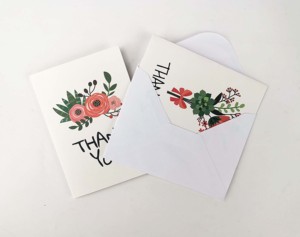 Venta al por mayor nota Floral tarjetas 36 <span class=keywords><strong>paquetes</strong></span> gracias tarjeta establece con sobres - Product Image 4