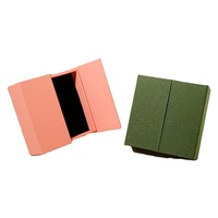 Boîte cadeau en carton imperméable à double ouverture avec fermeture magnétique, personnalisée, de luxe, avec doublure en éponge, impression de logo pour bijoux