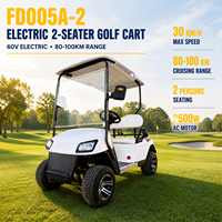 Carrito de Golf Eléctrico Chino al Por Mayor, Todoterreno, 4 Ruedas, Personalizable, de 2 Plazas, en Venta