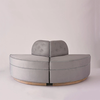 Canapé italien moderne, confortable et moelleux, nouveau, en tissu gris, luxe, pour salon, mobilier de maison, vente flash