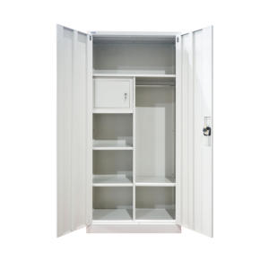 2 двери отдельно стоящий шкаф из нержавеющей стали для квартиры, спальни, офиса, дома, школы, тренажерного зала - Product Image 6