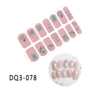 สติ๊กเกอร์เจลติดเล็บลายฤดูร้อน ติดทนนาน ปิดคลุมเต็มเล็บ แบบ DIY สำหรับตกแต่งเล็บ - Product Image 3