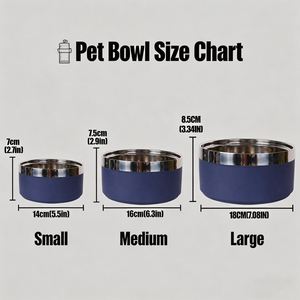Personalized Dog Bowl with Custom <b>Name</b>, Stainless Steel Pet Bowls for Dog and Cat, Non-Slip Rubber Base & Metal Food Water Dish - Product Image 3