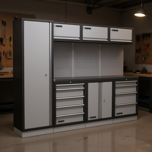 Muebles de Taller Modulares Fervi A008D, Sistema de Almacenamiento de Herramientas con Gabinete de Acero - Product Image 3
