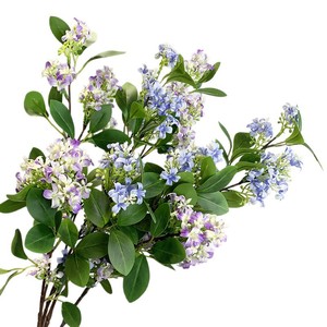 Fleur artificielle, mille lilas, longue branche, tournesol, en plastique et soie, semi-fait main, ornements décoratifs pour la maison et le salon - Product Image 5