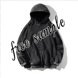 Sudadera con capucha de lavado ácido para hombre de gran tamaño personalizada muestras gratis envío gratis sudaderas con capucha en blanco Terry francés otoño poliéster/algodón - Product Image 1