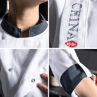 Chaqueta de Chef para Restaurante de Comida Rápida, Uniforme de Cocina, Chaqueta de Chef Tradicional China