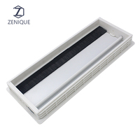 Couvercle de trou en aluminium de bureau brosse à fermeture en douceur gestionnaire de câbles bureau anti-poussière fil oeillet organisateur boîte couvercle de chemin de câbles